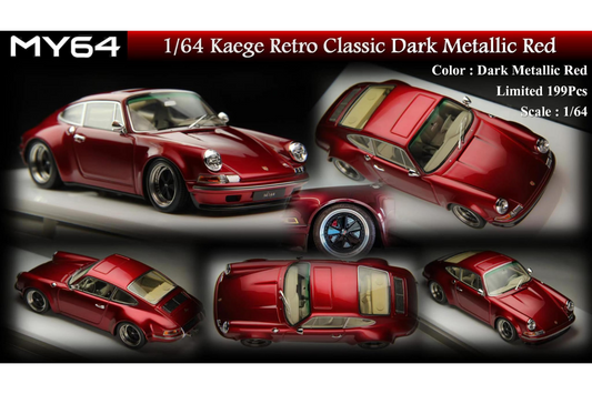 MY64 1/64 Kaege Retro Classic in Dark Metallic Red