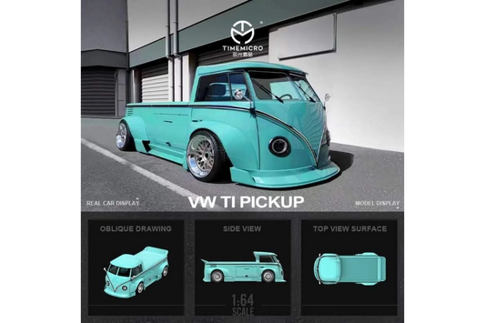 Time Micro 1/64 Volkswagen T1 Truck in Tiffany Blue