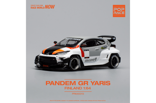 Pop Race 1/64 Rocket Bunny Toyota GR Yaris Pandem Wide Body Finland