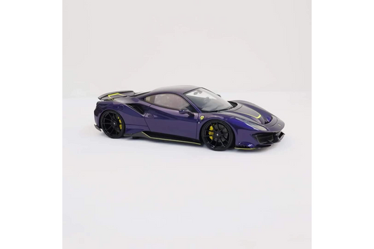 DCM 1/64 Ferrari 488 Pista Novitec in Purple