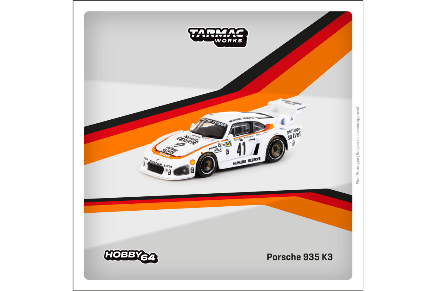Tarmac Works 1/64 Porsche 935 K3 24h Le Mans 1979 Winner, K. Ludwig / D. Whittington / B. Whittington