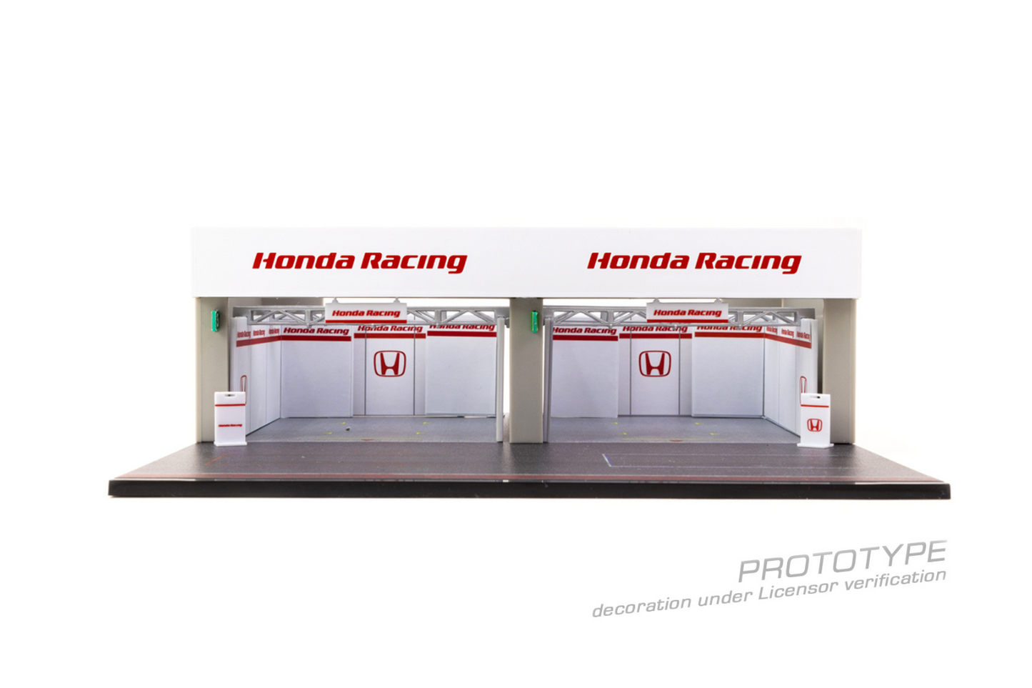 Tarmac Works 1/64 Pit Garage Diorama, Honda Racing