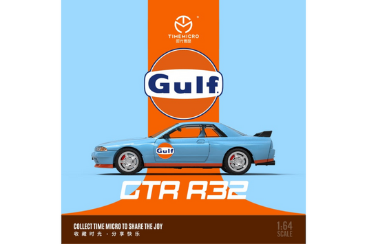 Time Micro 1/64 Nissan Skyline GT-R (R32) In Gulf Livery