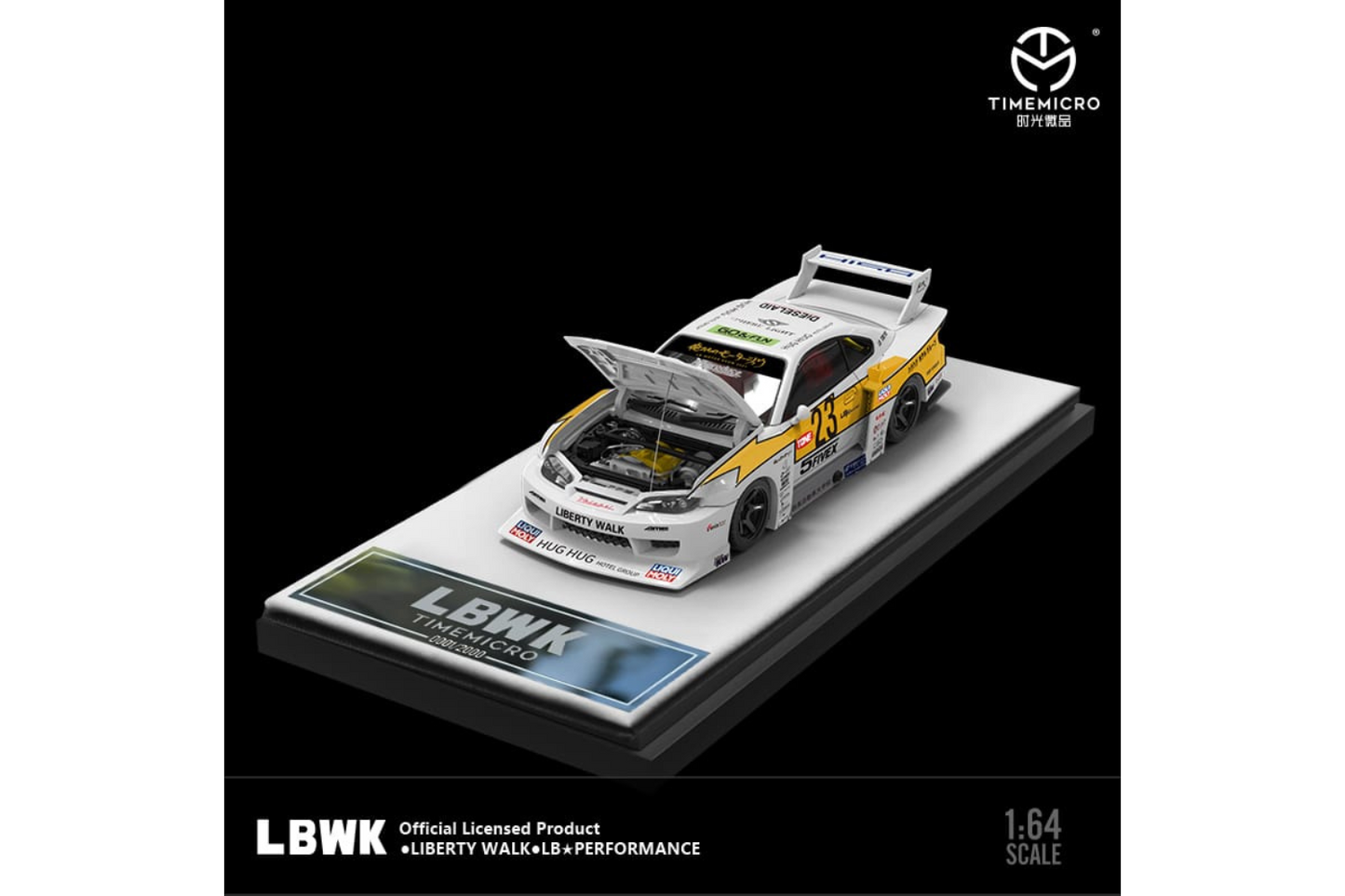 Time Micro 1/64 LB-Super Silhouette Nissan Silvia S15 #23 2021 Formula Drift Japan