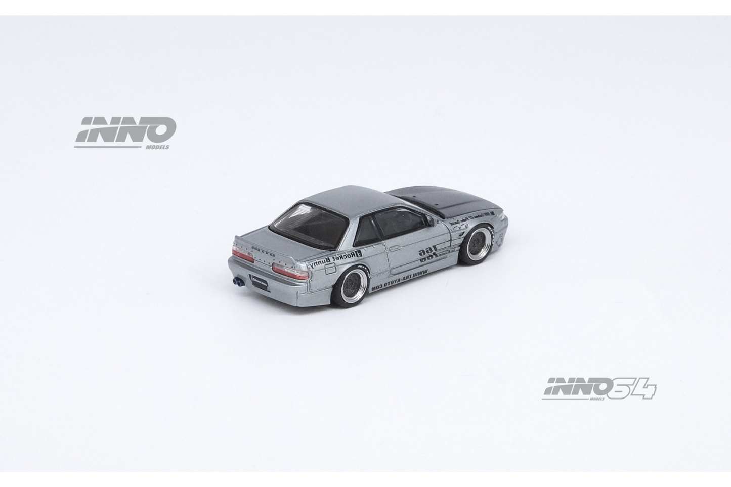 Inno64 Nissan Silvia S13 (V2) Pandem / Rocket Bunny in Silver