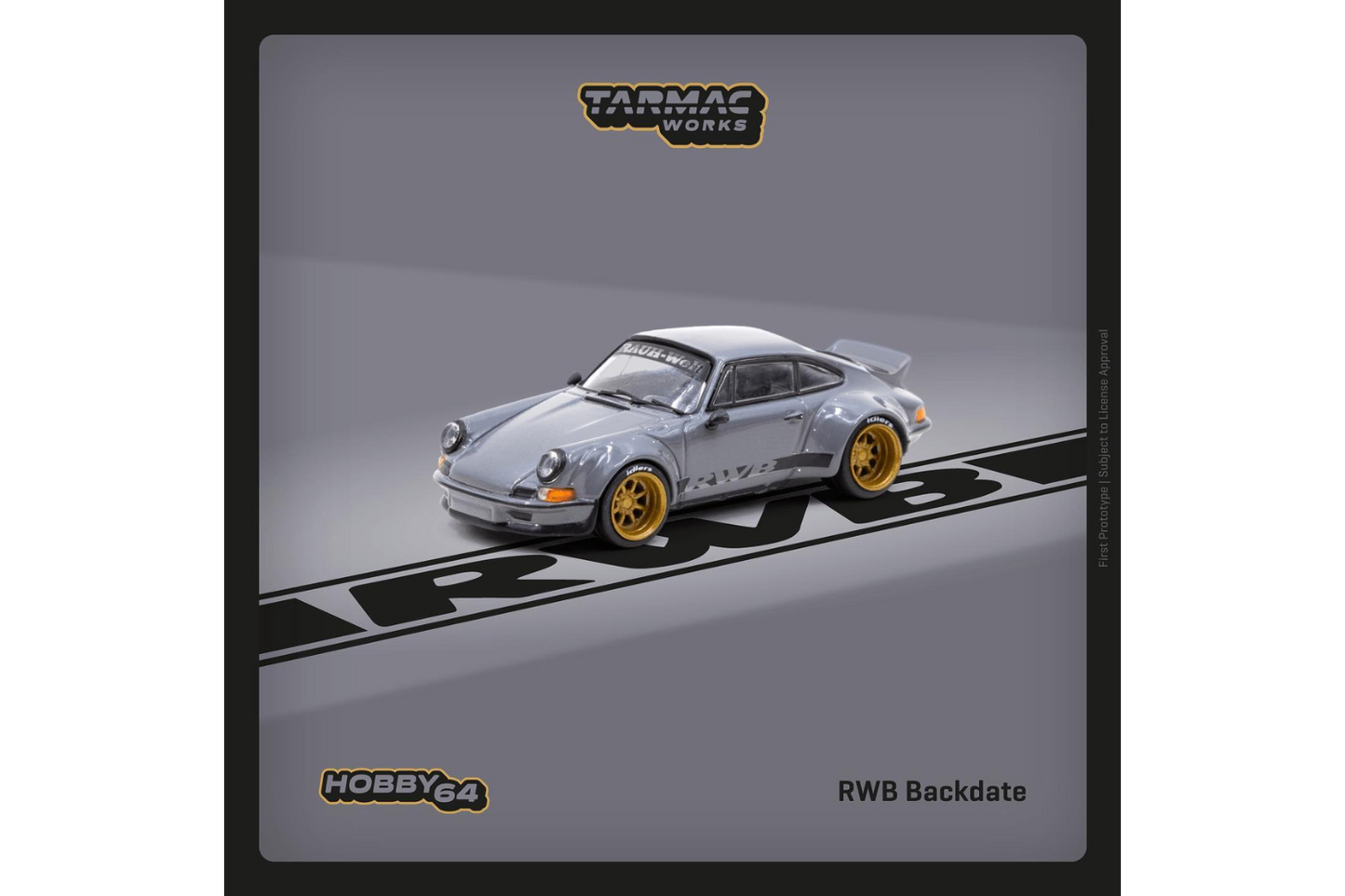 Tarmac Works 1/64 Porsche 911 RWB Backdate in Gray