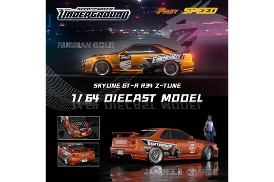 Fast Speed 1/64 Nissan Skyline (R34) Need For Speed Underground Livery