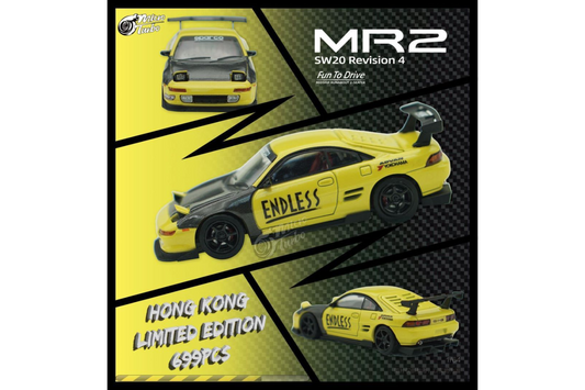 Micro Turbo 1/64 Toyota MR2 "Endless" in Yellow Hong Kong Limited Edition
