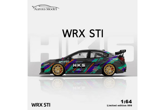 Aurora Model 1/64 Subaru WRX STI in HKS Livery