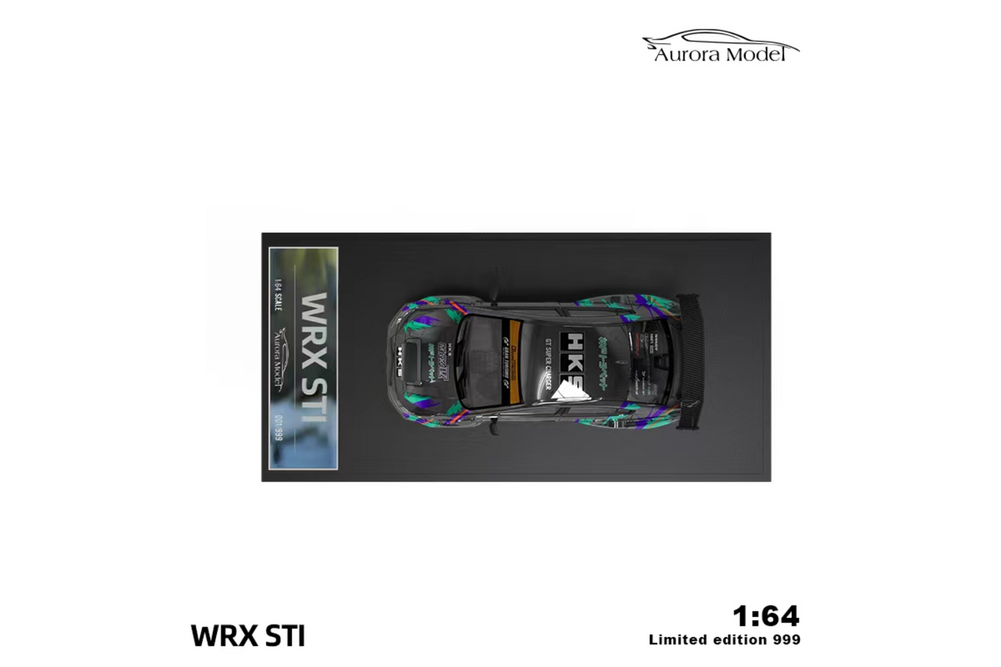 Aurora Model 1/64 Subaru WRX STI in HKS Livery
