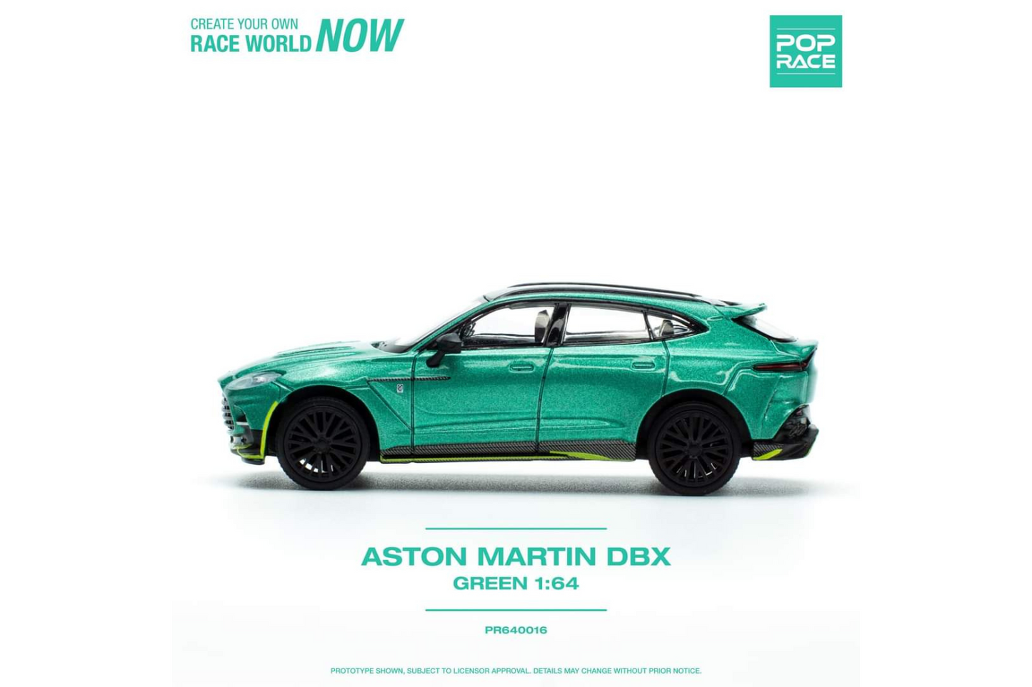 Pop Race 1/64 Aston Martin DBX in Racing Green