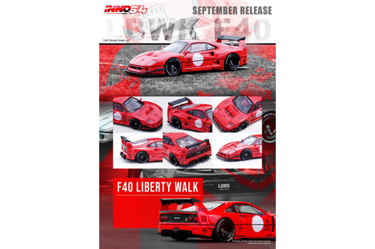 Inno64 LBWK Ferrari F40 in Red