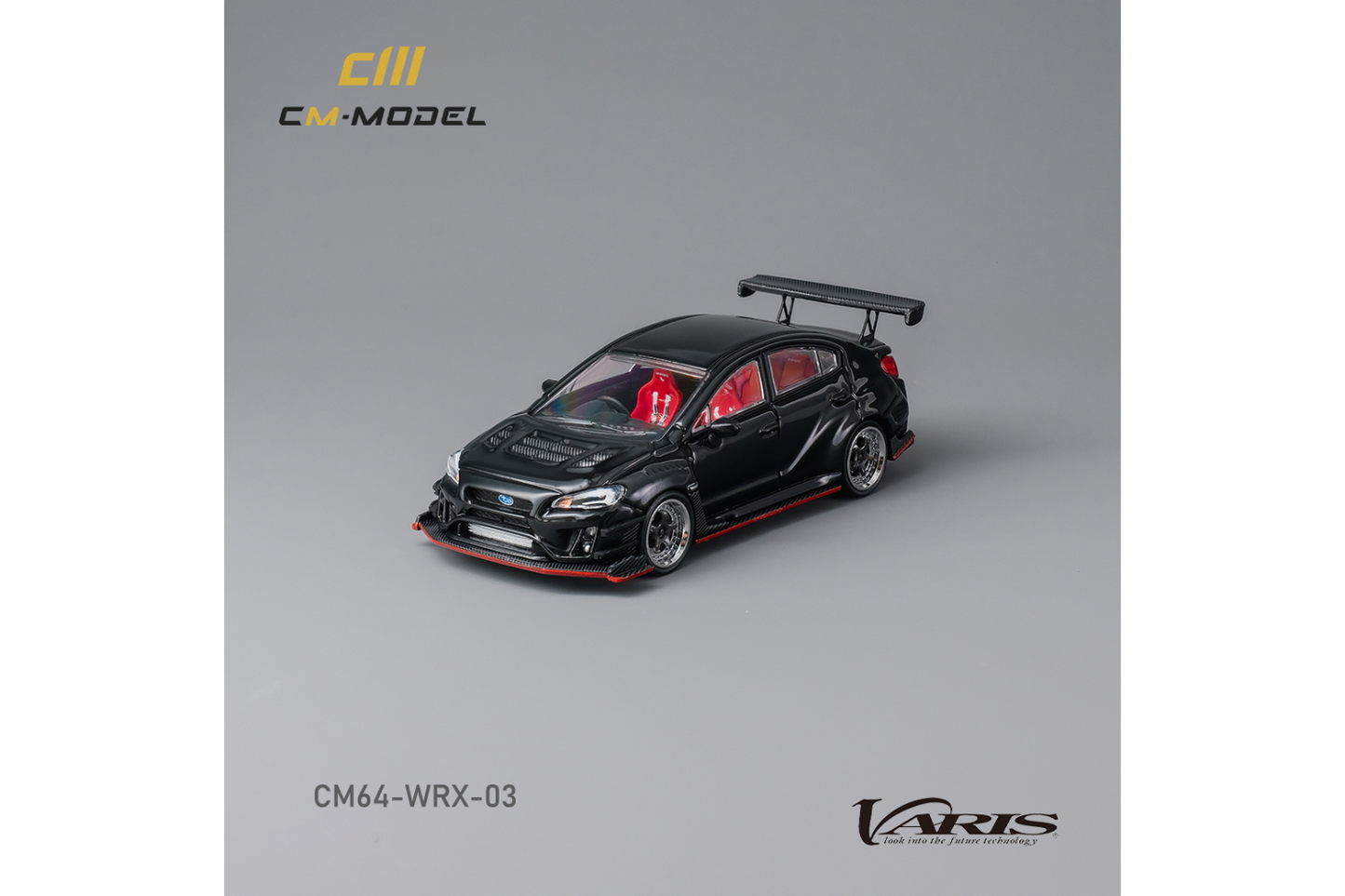 CM Model 1/64 Subaru WRX (VAB) Varis Widebody in Black