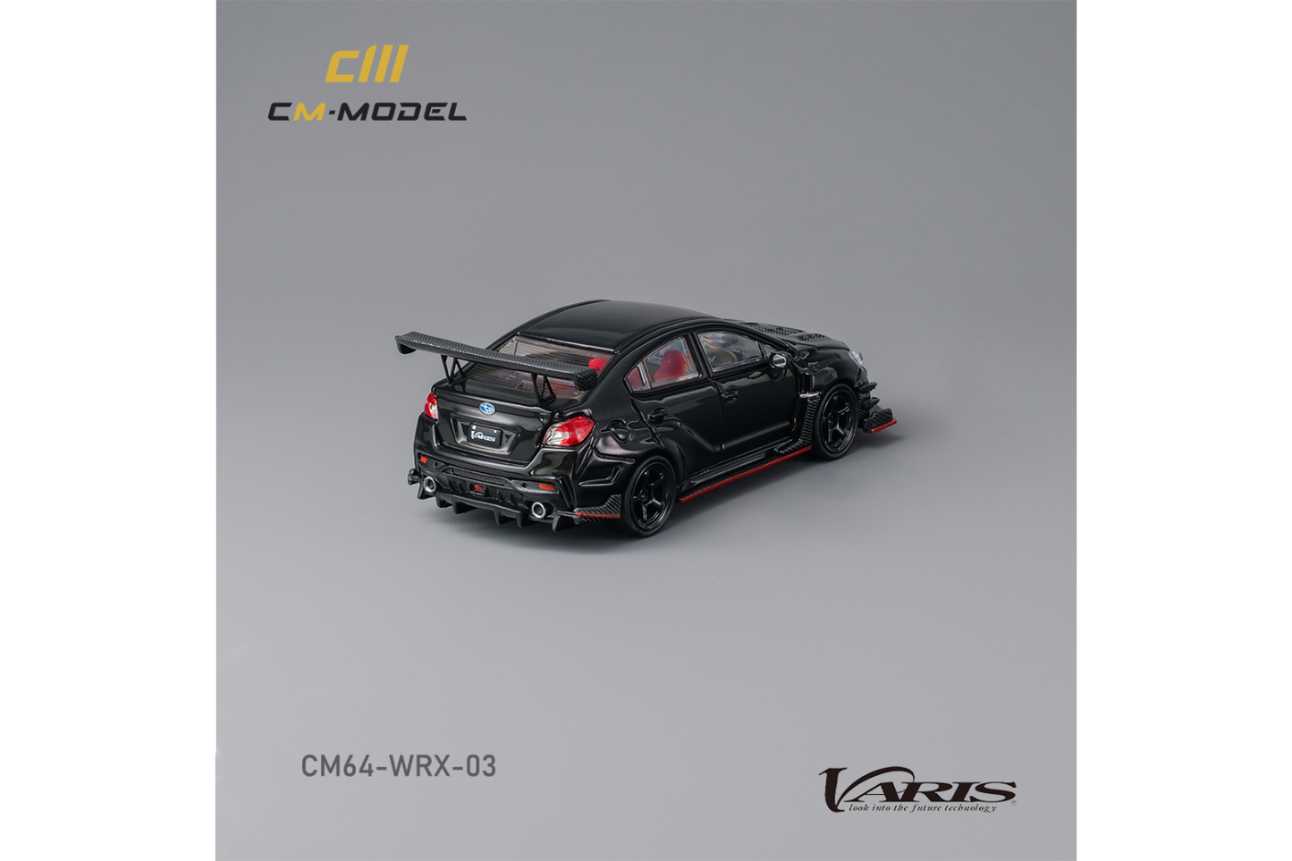 CM Model 1/64 Subaru WRX (VAB) Varis Widebody in Black