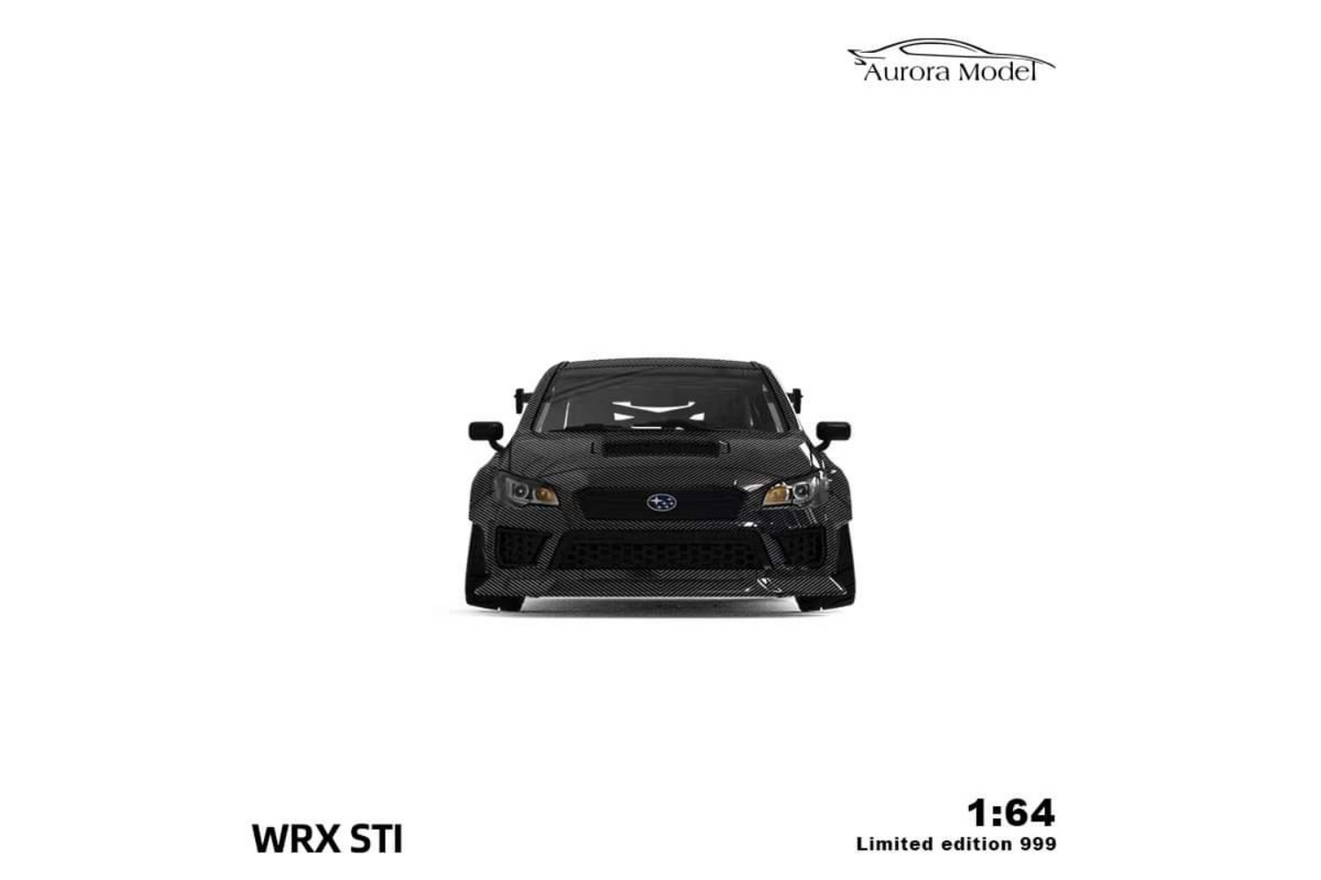 Aurora Model 1/64 Subaru WRX STI in Full Carbon