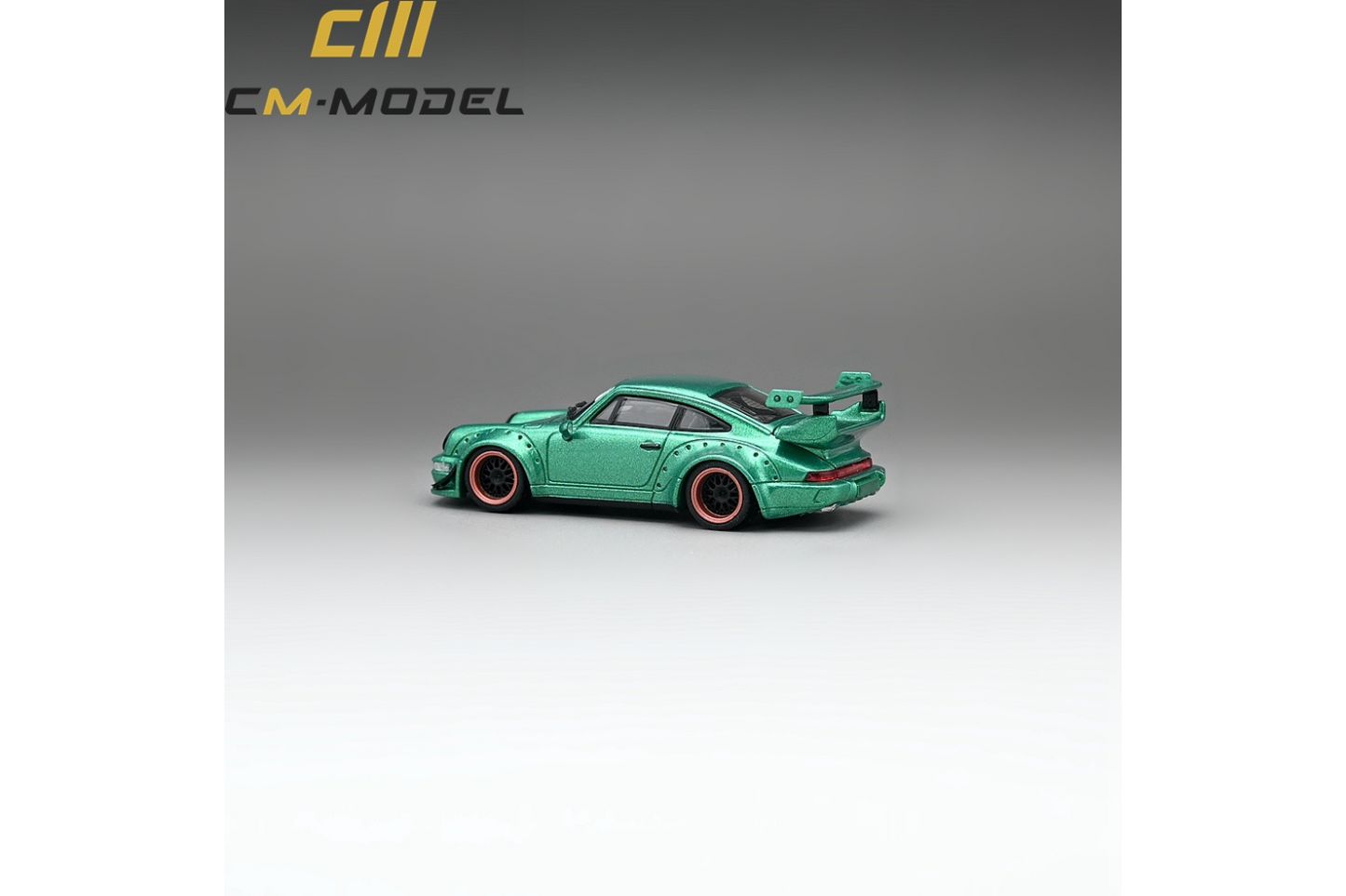 CM Model 1/64 Porsche 911 RWB964 in Metallic Flash Green