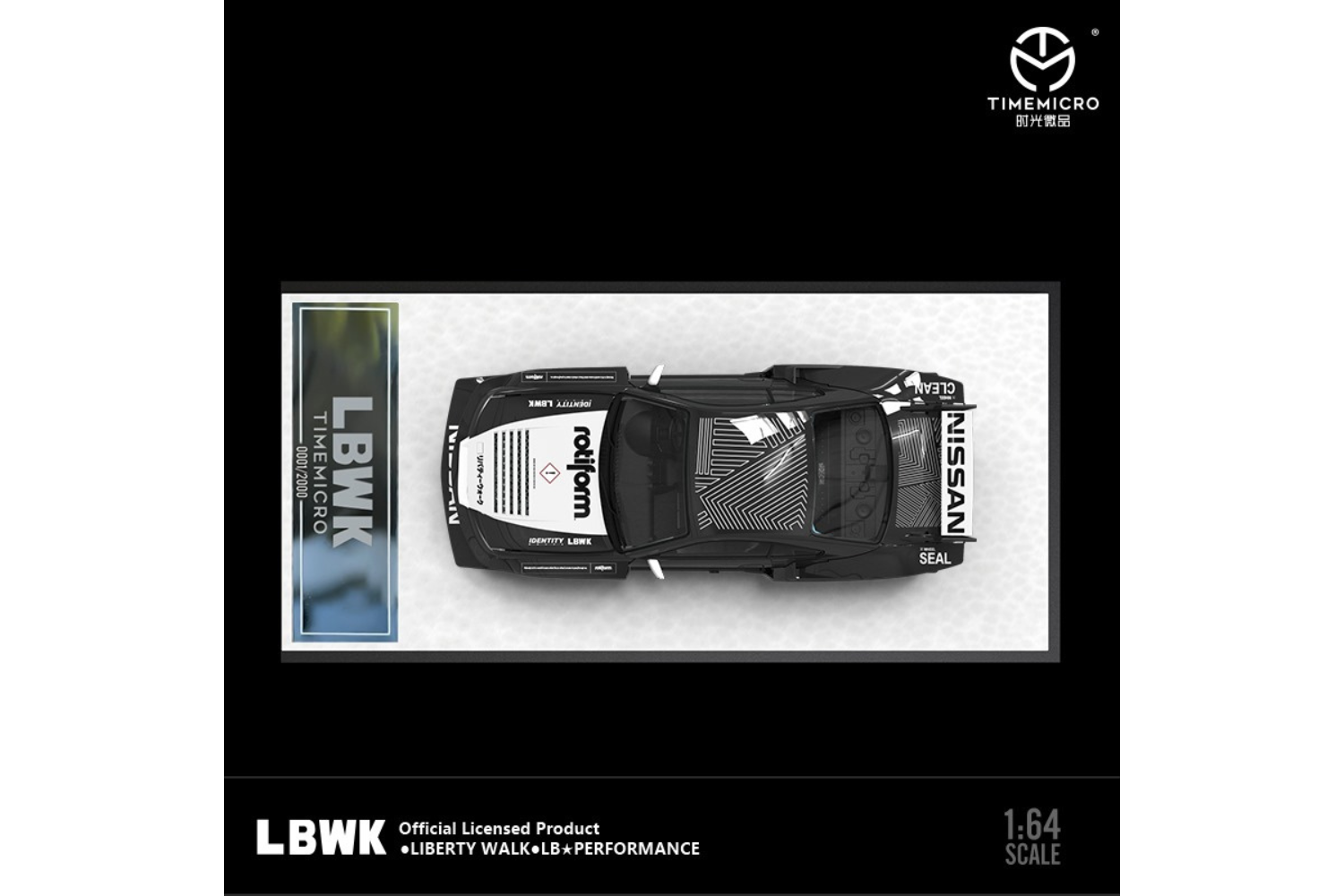Time Micro 1/64 LB-Super Silhouette Nissan Silvia S15 in Black Time Micro 1/64 LB-Super Silhouette Nissan Silvia S15 in Black
