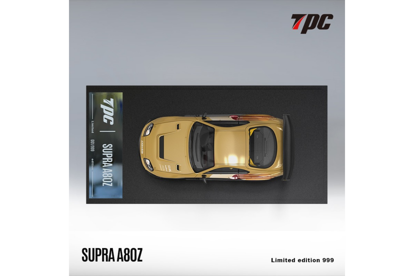 TPC 1/64 Toyota Supra (A80) Widebody in Gold "2 Fast 2 Furious Tribute"