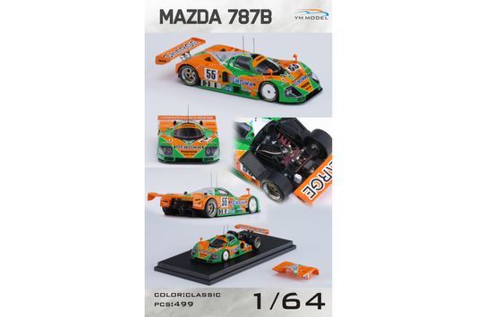 YM Model 1/64 Mazda 787B No. 55