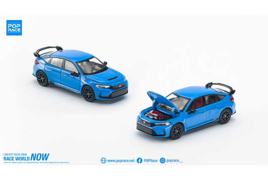 Pop Race 1/64 Honda Civic Type-R (FL5) in Boost Blue Pearl