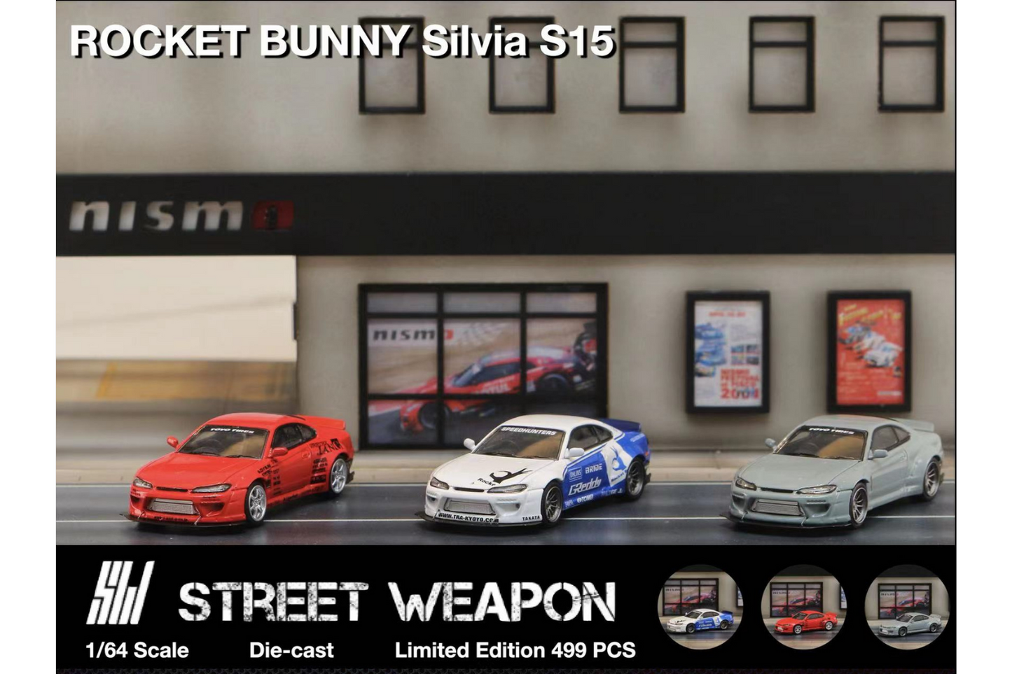Street Weapon 1/64 Rocket Bunny Nissan Silvia S15