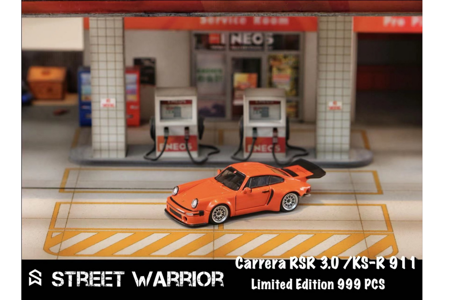 Street Warrior 1/64 Porsche Carrera RSR 3.0/KS-R 911 in Orange