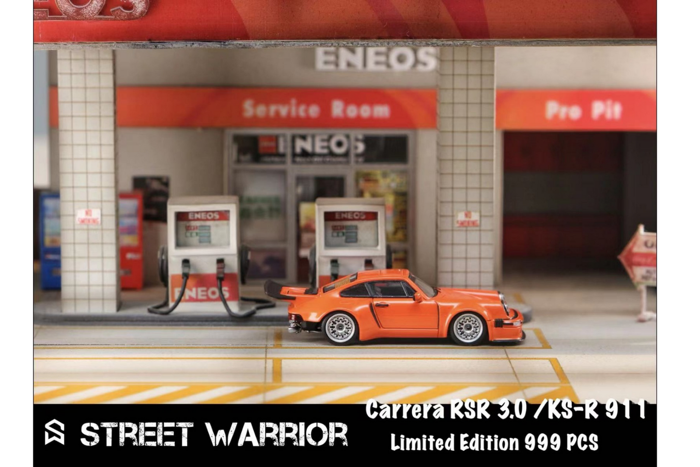 Street Warrior 1/64 Porsche Carrera RSR 3.0/KS-R 911 in Orange