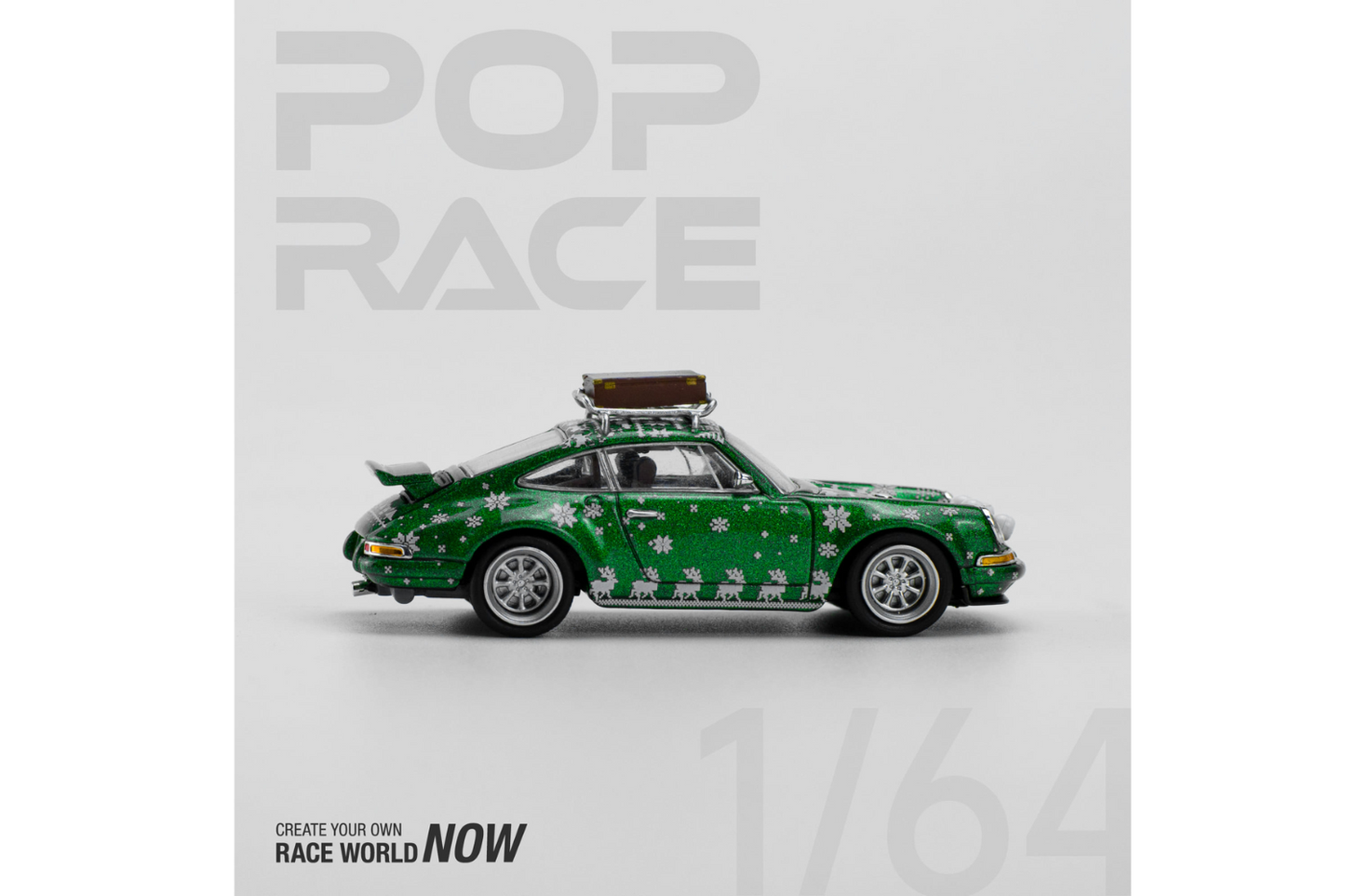 Pop Race 1/64 Singer Porsche 911 (964) Christmas Edition