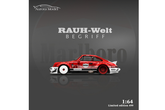 Aurora Model 1/64 Porsche 911 RWB 964 Ducktail in Marlboro Livery