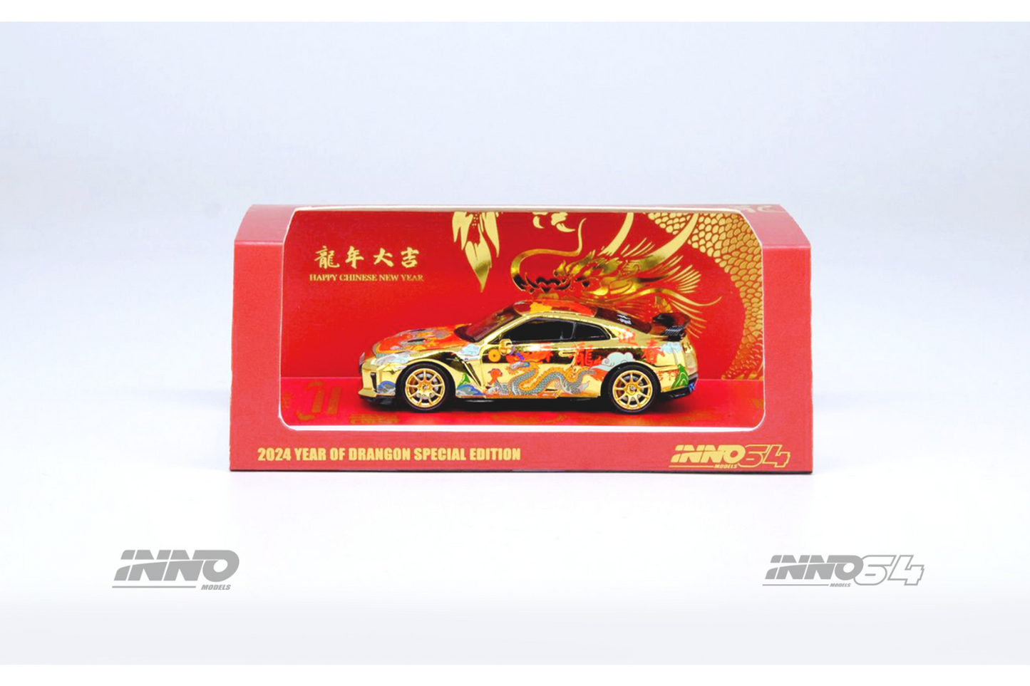 Inno64 Nissan GT-R (R35) Year Of The Dragon Special Edition 2024 Chinese New Year Edition