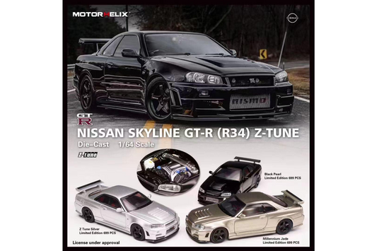 Motorhelix 1/64 Nissan Skyline GT-R (R34) Z-Tune