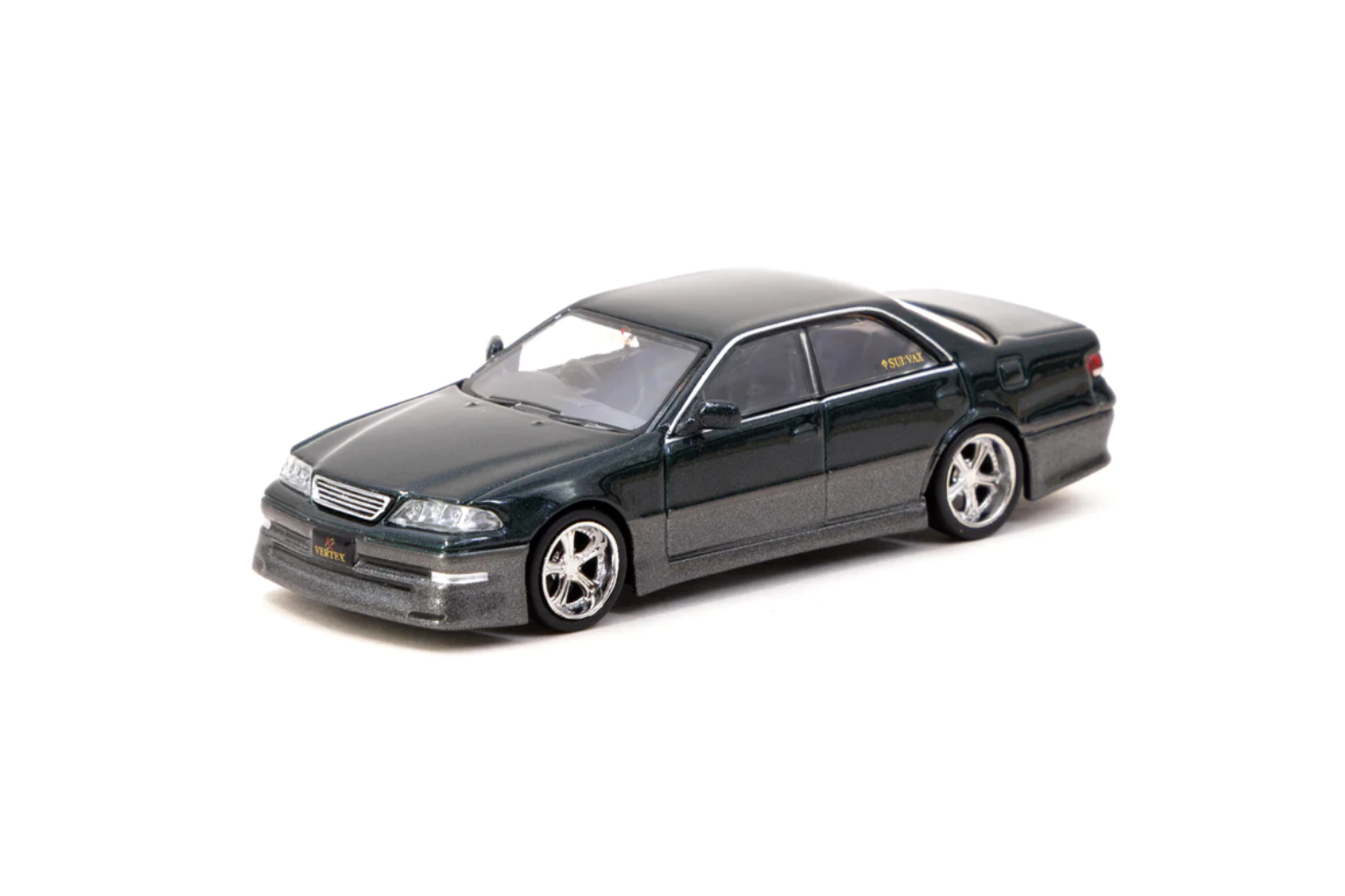 Tarmac Works 1/64 Toyota Mark II JZX100 Vertex in Dark Green