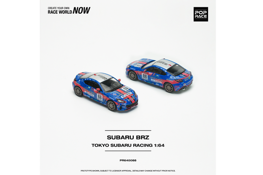 Pop Race 1/64 Subaru BRZ - Tokyo Subaru Racing