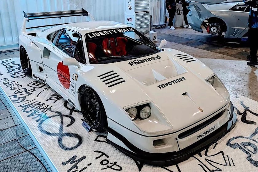 1/64 error 404 フェラーリ F40 LBWK 白　デカール付き