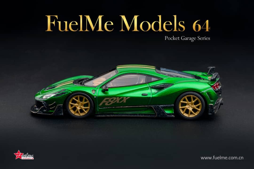 FuelMe 1/64 Mansory F8XX (Ferrari F8 Tributo) in Catania Green 