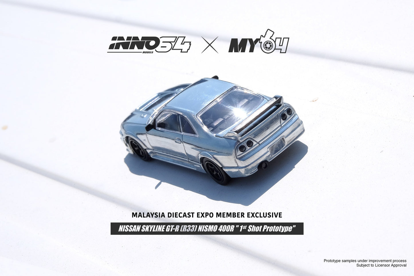 Inno64 Nissan Skyline GT-R (R33) Nismo 400R "1st Shot Prototype" Malaysia Diecast Expo Member Exclusive