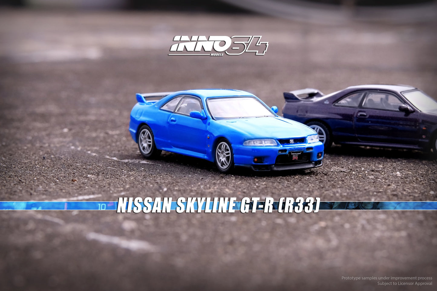 Inno64 Nissan Skyline GT-R (R33) in Blue