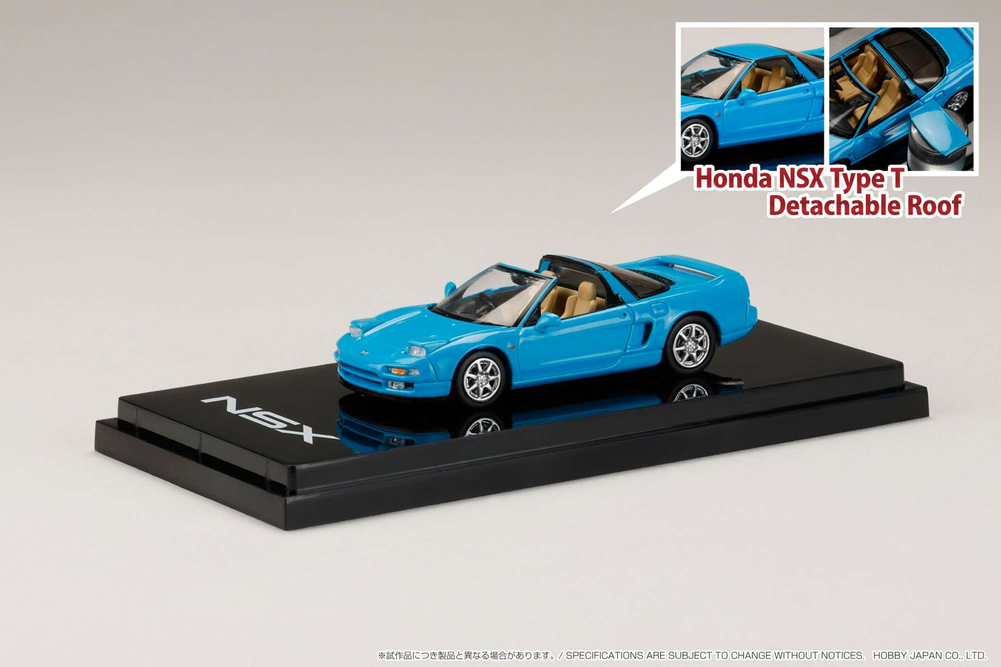 Hobby Japan 1/64 Honda NSX Type T with Detachable Roof in Phoenix Blue