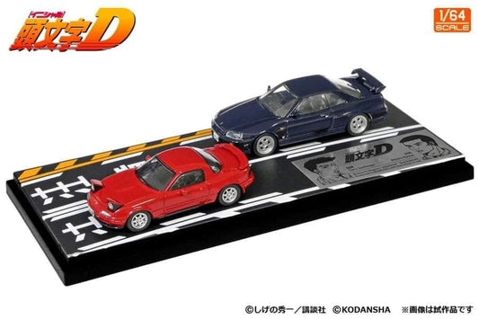 Modeler's Initial D Set Vol.11 Suetsugu Tooru Mazda MX-5 (NA6CE) & Atsuro Kawai Nissan Skyline 25GT Turbo (ER34)