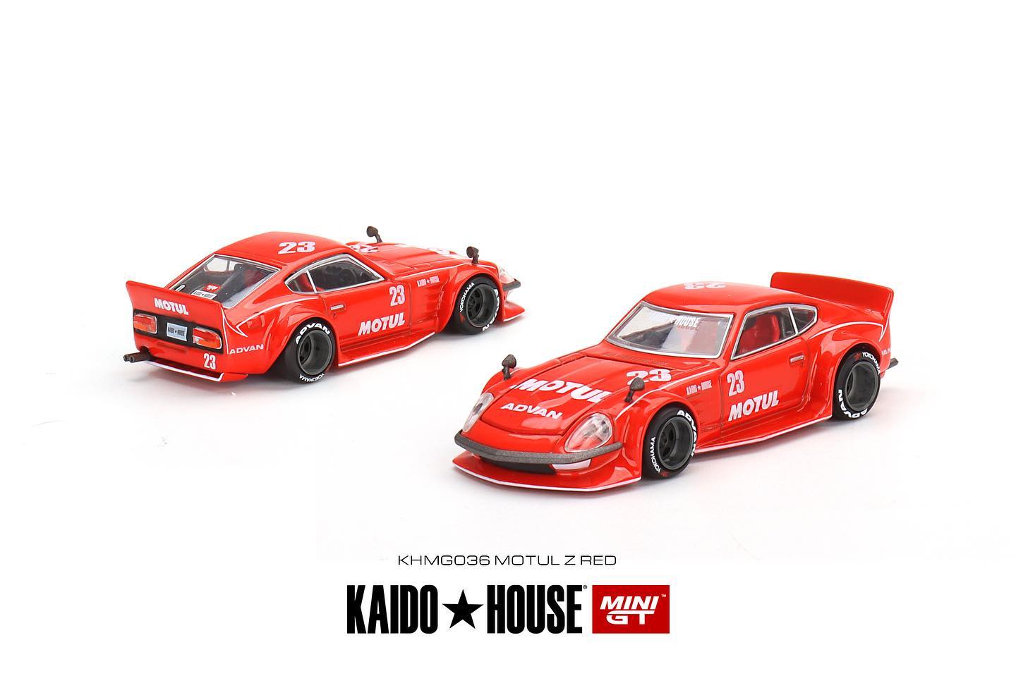 Mini GT x Kaido House Nissan Fairlady Z Motul Z in Red