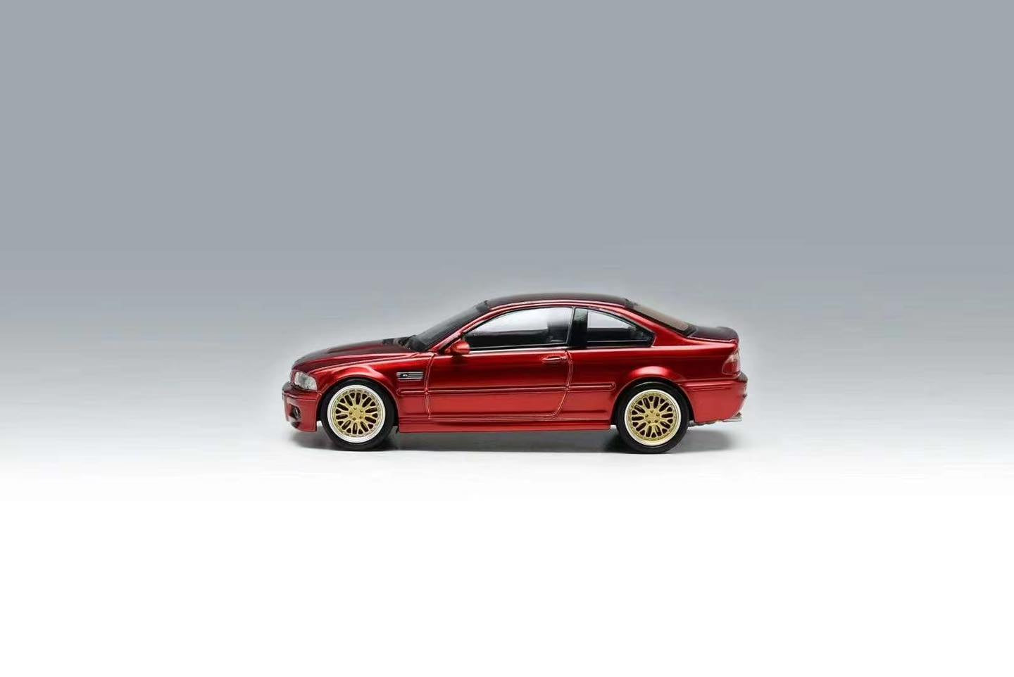 Stance Hunter x Street Weapon 1/64 BMW M3 (E46) Coupe in Transparent Red