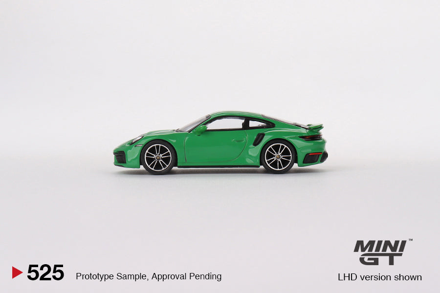 Mini GT Porsche 911 Turbo S in Python Green