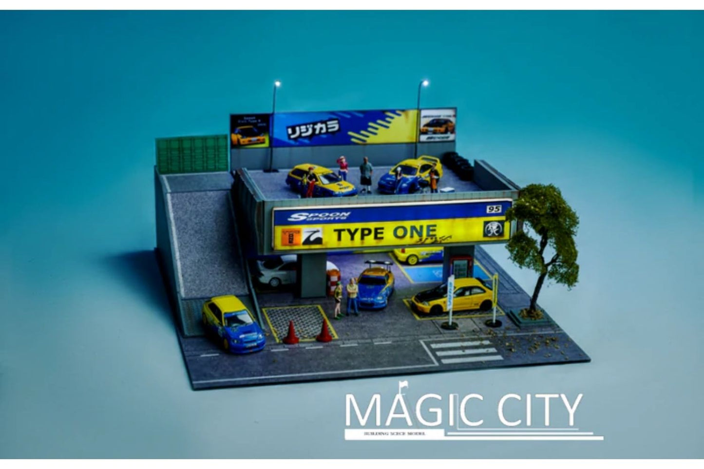 Magic City 1/64 Scale Spoon Sports / Type One Two Story Car Park