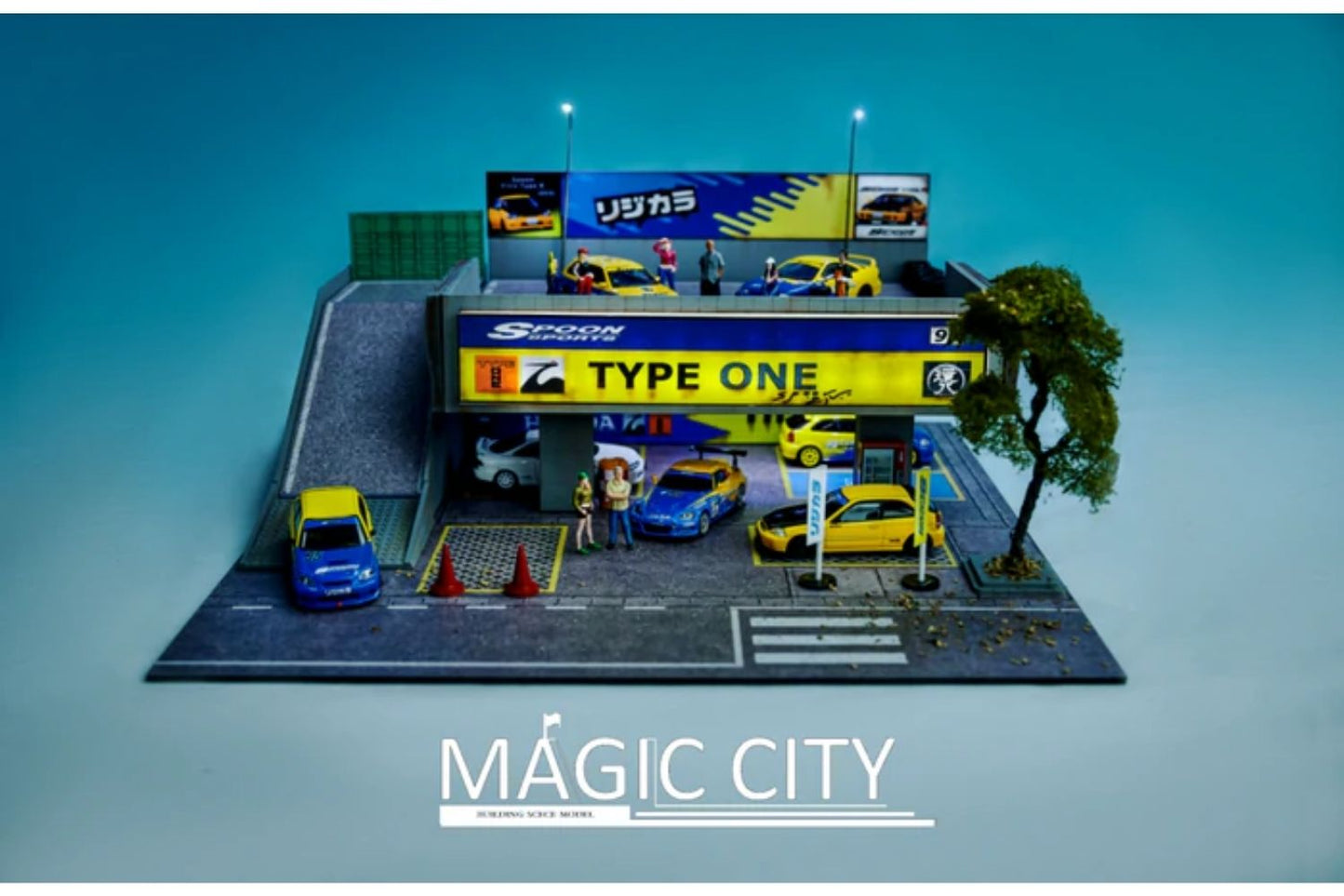 Magic City 1/64 Scale Spoon Sports / Type One Two Story Car Park