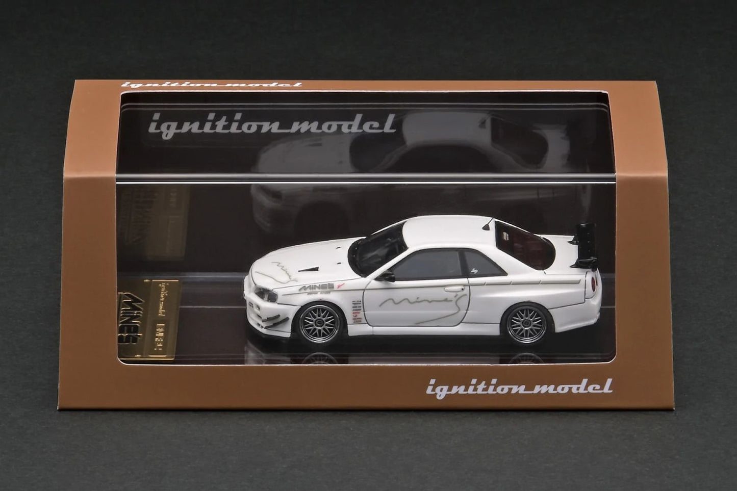 Ignition Model 1/64 Nissan Skyline GT-R (R34) Mine's in White