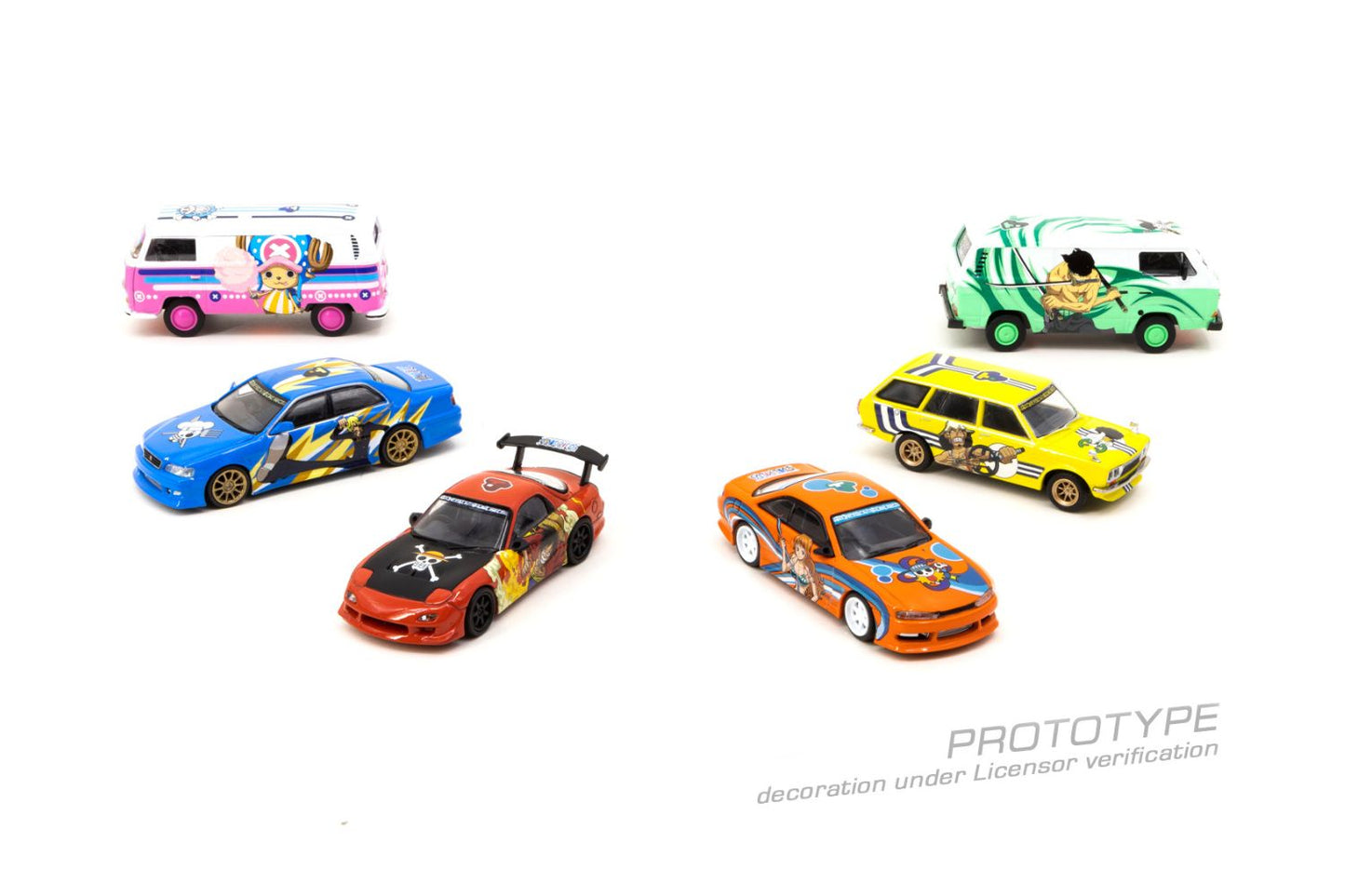 Tarmac Works x One Piece Model Car Collection Volume 1 Boxset