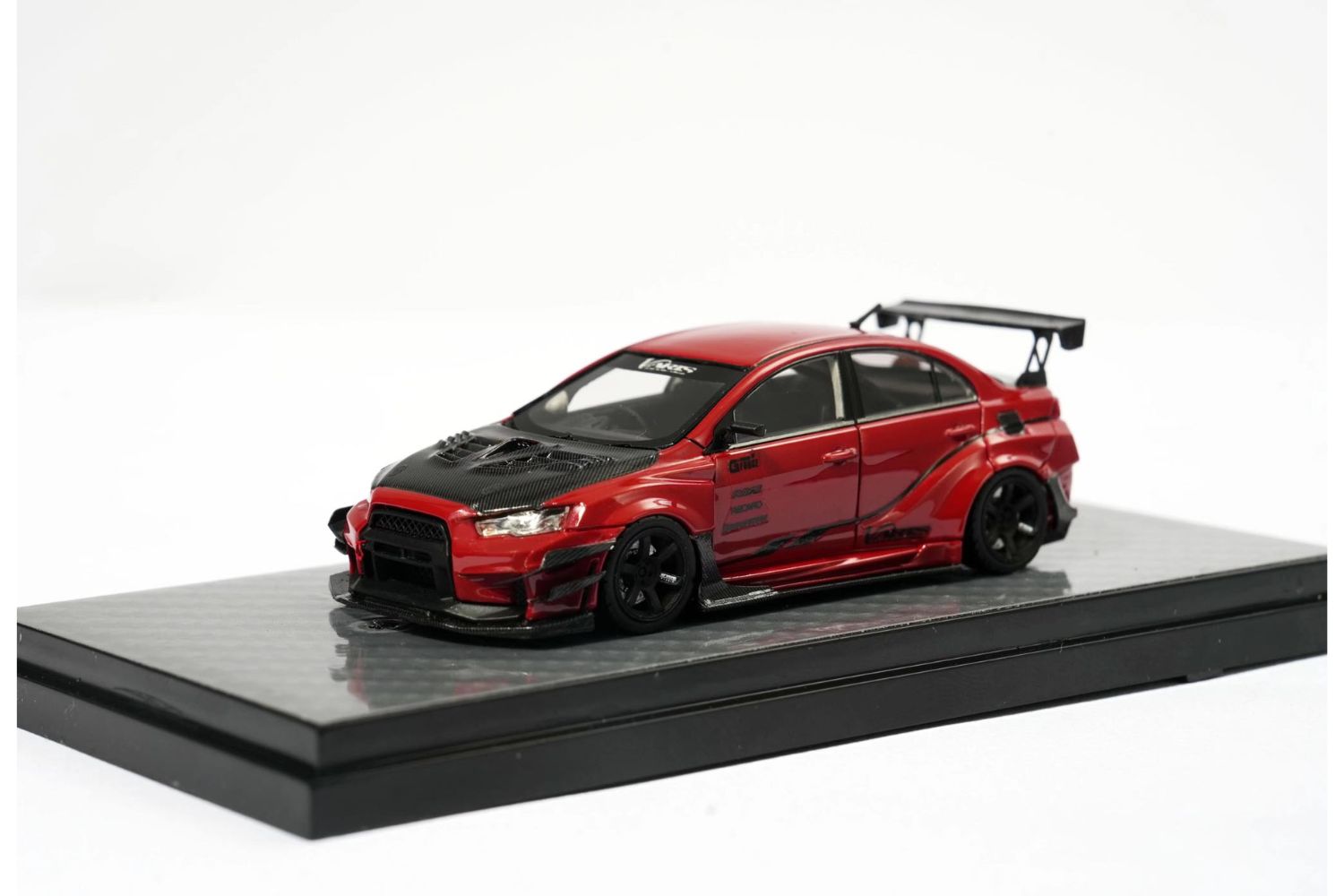 Error 404 Model 1/64 Mitsubishi Evolution X Varis Widebody in Red