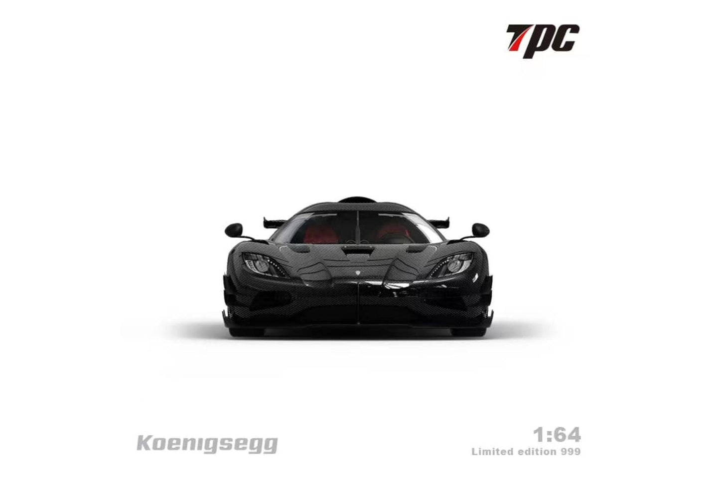 TPC 1/64 Koenigsegg ONE1 in Full Carbon Black