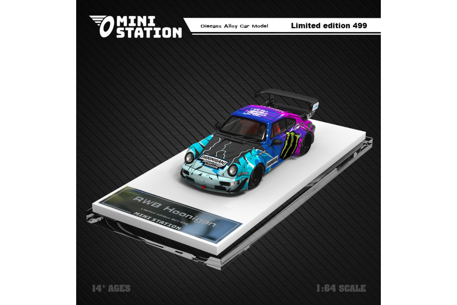 MINI STATION 1/64 ポルシェ 964 RWB HOONIGAN-