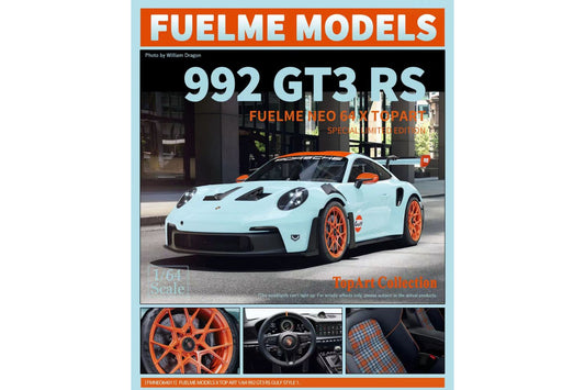 FuelMe Model 1/64 Porsche 911 (992) GT3 RS in Gulf Livery